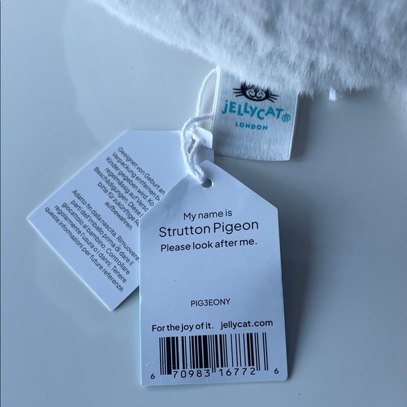 Jellycat - NWT - Authentic - STRUTTON PIGEON - Picture 3 of 3